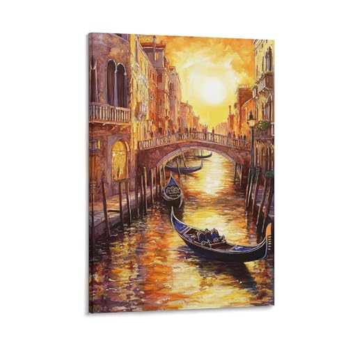 Décoration murale Venise pour raviver un mur blanc de salon 30x45