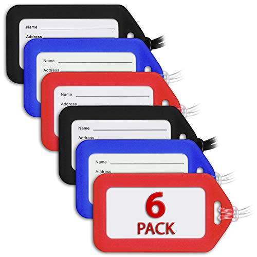 Mifflin-Usa Luggage Tags (Classic, 6 Pk), Bag Tag For Baggage, Suitcase Tags Bulk #TOP2