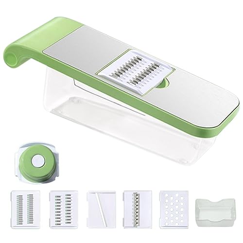 Closer Tritatutto per, Tritatutto Multifunzionale 5 in 1, Tritacarne e Aglio, Affettaverdure da Cucina,