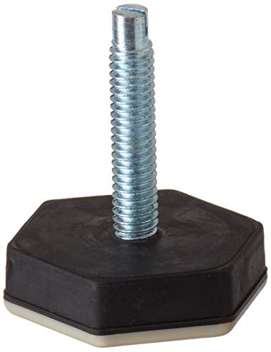 Shepherd Hardware 9468 1-1/2-Inch Slide Glide, Hex-Base Furniture Sliders with Threaded Stem, 4-Pack