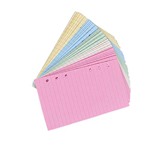 Papel de escribir de hojas sueltas Alipis A6 con 50 recargas de diario recargable rayado