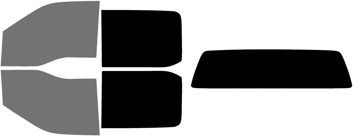 The Tint Effect Precut Window Tint Kit Compatible with Ford F-150 Crew Cab Truck (2015-2020) (Includes: Front Door Window precuts in 5%) Automotive Film