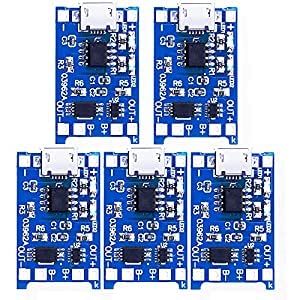 NITINROBO TP 4056 1A Li-ion Lithium Battery Charging Module With Current Protection - Micro USB-Pack of 5-image-46