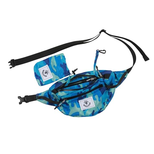 4Monster Hiking Waist Packs Portable,Water Resistant Fanny Pack Bags Lightweight with Adjustable Strap for Outdoor, Workout,Running,Hiking,Traveling,Biking,Camping and Fishing (Navy Blue, 2L)