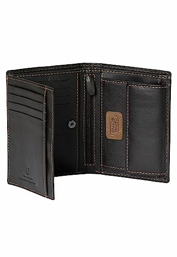 camel active Men's Coin Pouch, Black, 10x2x132