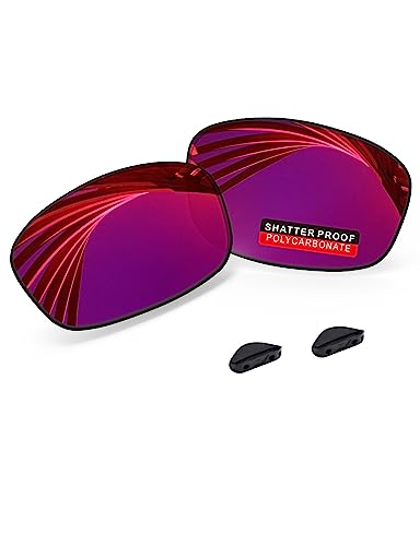 Image of PRO+ Polycarbonate Replacement Lenses & Nose Pads for Oakley Fives Squared(4+1) OO9238 Sunglasses