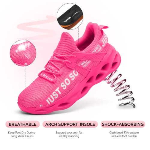 Image of Furuian Steel Toe Shoes for Men Women Slip On Comfortable Safety Shoes