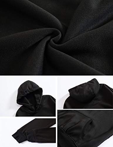 Ponsaki Youth Pullover Hoodie And Sweatpants Suit For Boys Girls Games Graphic 2 Piece Outfit Fashion Sweatshirt Set Black 130 #TOP1