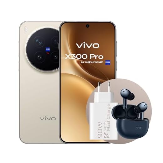 vivo X300Pro 5G, Cameraphone con Teleobiettivo APO ZEISS 200MP, 16+16GB RAM，512GB ROM, schermo piatto da 6,78 pollici,90W Fast charge,Dimensity 9500, IP68 e IP69, Android 16