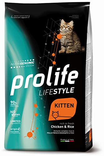 Prolife Gatto Lifestyle Kitten, Pollo e Riso, alimento secco completo