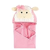Hudson Baby Unisex Baby Animal Face Hooded Towel, Little Lamb 1-Pack, One Size