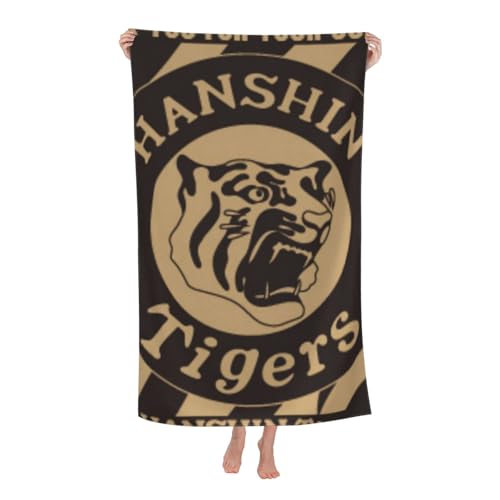 阪神タイガース (2) バスタオル 大判 マイクロファイバー ふわふわ 瞬間吸水 速乾 軽量 家庭用 浴用 プール用 80*130cm