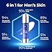 DIPSEVEN 6 in 1 Face Cream for Men: Anti-Aging Mens Moisturizer - Firming Peptide & Hyaluronic Acid & Squalane - Wrinkles Cream Eye Bag Treatment for Men