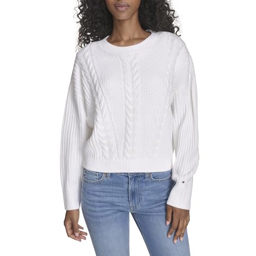 Tommy Hilfiger Women's Sportswear Cable Crewneck...