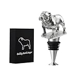 Bulldog Dog Wine Bottle Stopper, Bulldog Gifts with Gift Box, Wine Gifts Christmas Birthday Gifts for Women Men Dog Lovers, Wine Stopper for Wine Champagne Prosecco