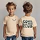 Big Brother Shirt Cool Big Bro Club T-Shirt Jungen Geschwister Tshirt mit Aufdruck Baby Kleidung Großer Bruder T-Shirts Sommer Kurzarm Tops Baumwolle Hemd(Aprikose,2-3Jahre)