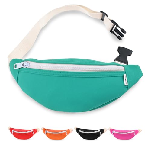 Fanny Pack for Kids Small Waist Bags for Boys and Girls Fashionable Waist Pack Crossbody Belt Bag with Adjustable Strap Lightweight Chest Bag for Sports Running Camping and Travel