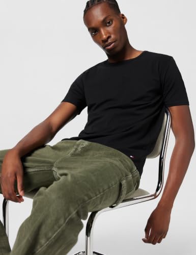 Tommy Hilfiger Men's Stretch Cn Tee Ss 3Pack UM0UM03933 S/S T-Shirt, Multi (Black/White/Grey Heather), L – Ansicht 2