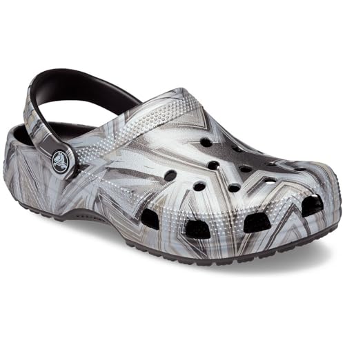 CROCS Classic Disco Clog - Black/Multi - M5W7 , 208120-0C4-M5W7, Unisex Adult , Black/Multi , M5W7