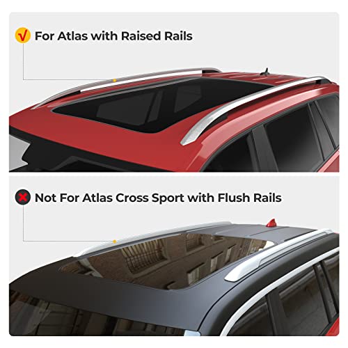 Bougerv A1317-02902 Roof Rack Cross Bars Compatible With Volkswagen Vw Atlas 2017-2024 With Anti-Theft Lock Aluminum Anti-Rust Crossbars For Roof Cargo Carrier Bag Kayak Canoe Bike Luggage Snowboard thumb #1