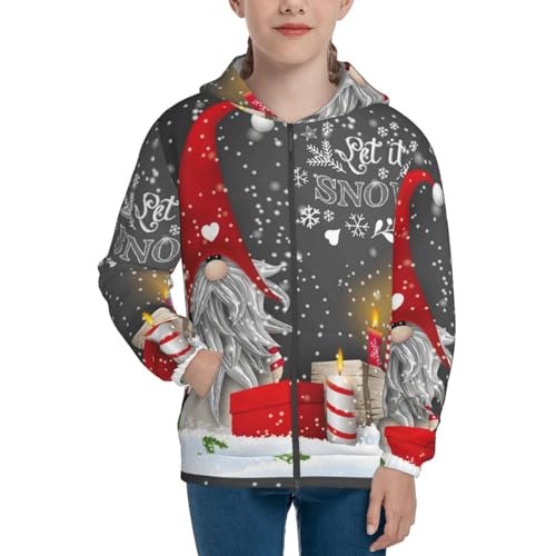 Traditional Scandinavian Dwarf Kids Pullover Hoodies Boys Zip Up Sweatshirts Girls Athletic Clothes with Pocket3