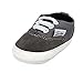 Kuner Baby Boys Girls Canvas Rubber Sole Non-Slip Sneaker First Walkers Shoes (12cm(6-12months), Dark Gray)
