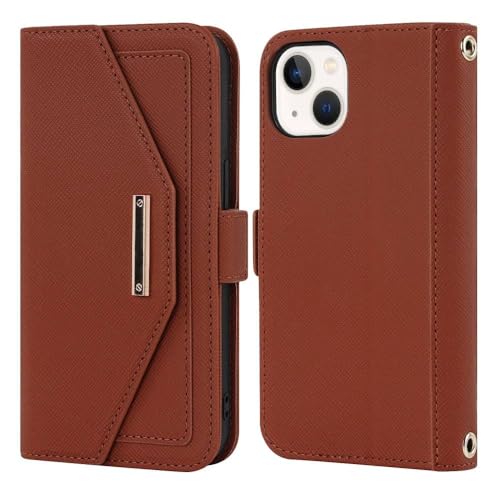 Étui de téléphone portefeuille iPhone XR marron parfait pour voyager léger au quotidien