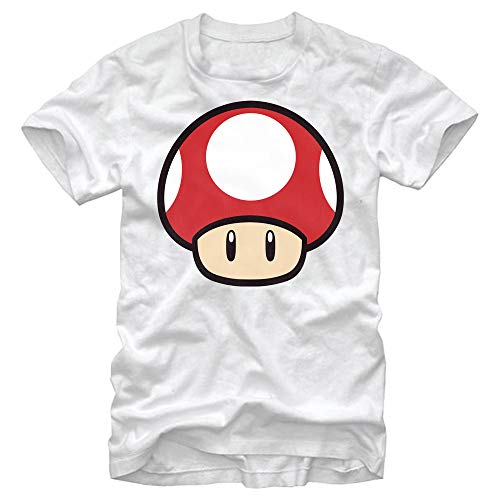 T-Shirt Nintendo Power Up pour Homme en Coton Noir Taille M