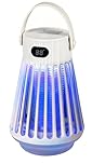 Yakiter Bug Zapper,Electric Fly Killer Mosquito Zapper Waterproof, Portable Outdoor & Indoor Insect Killer for Home, Patio, Backyard, Camping