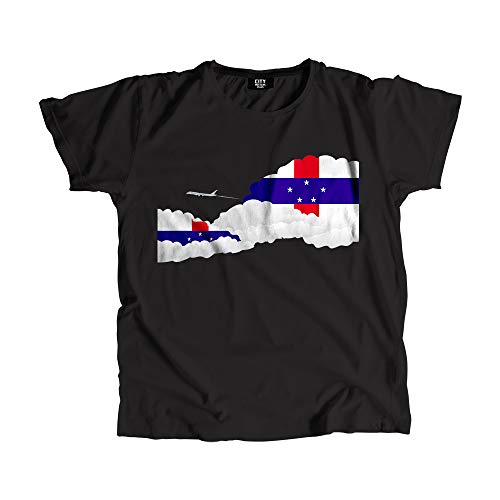 T-shirt Antilles néerlandaises vêtement de voyage unisexe pour passionnés d'aviation civile