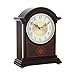 Price comparison product image London Clock Solid Wood Break Arch Mantel Clock, Mahogany, 29 x 22.5 x 10cm
