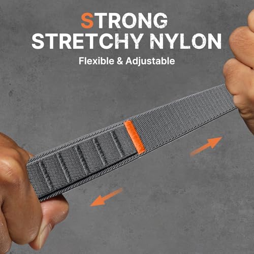 Image of Bandletic Compatible with Garmin Fenix 8 51mm 7X 6X 5X Watch Band - 26mm Quick Fit Rugged Nylon Strap for Fenix 7X 6X Pro /5X Plus /3 /3 HR /Instinct 2X Solar 3 50mm /Enduro /Quatix 7X /Tactix 8 /Epix Pro 2