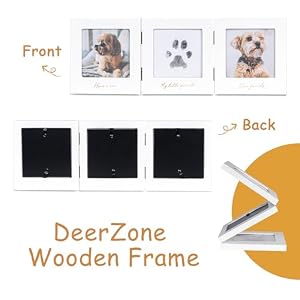 Paw Print Ornament Kit Frame,Pet Picture Keepsake Frame, Dog Paw Print Kit, Inkless Paw Print Stamp Pad for Dogs Cats,Pet Lover Gifts(White/Glod) Paw Print Ornament Kit Frame,Pet Picture Keepsake Frame, Dog Paw Print Kit, Inkless Paw Print Stamp Pad for Dogs Cats,Pet Lover Gifts(White/Glod)