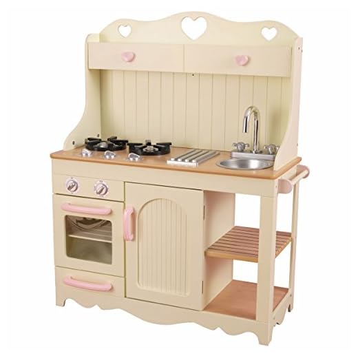 KidKraft- Cocina de juguete de madera Prairie, para niños , Color Blanco (53151)