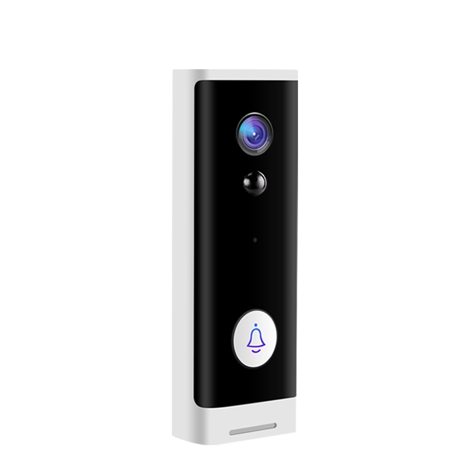 Sonnette vidéo contre les colis perdus avec mini-interphone à piles pratique