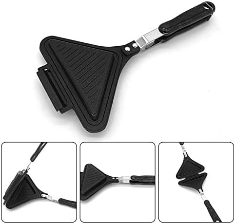 FIYSON Non-Stick Sandwich Maker Double Sided Frying Pan Plates Stove top Hand Toaster Portable Double Sided Panini Presses Toaster Gas Sandwich Toaster Toasted Sandwich Snack Maker for Kids