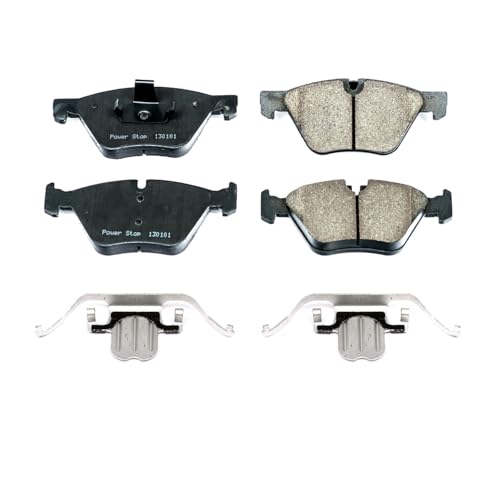 Image of PowerStop Front Brake Pads for BMW 528i 2011-16 | BMW 528i xDrive 2012-16 - Z17 Ceramic Brake Pads with Installation Hardware, 17-1504