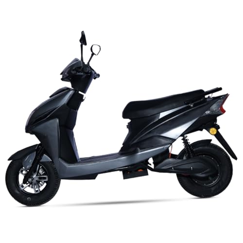 Image of AMO Electric Scooter Single Light Lead Acid Low Speed -25kmph Range - 60-70 Km Non RTO in Grey with Portable Charger Ex-Showroom (Grey)