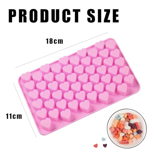 JOYVOX Romantic Heart Shaped Ice Cube Tray - Durable Silicone Mold for Love-Shaped Ice Cubes - Image 3