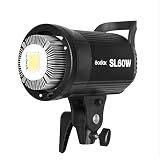 GODOX SL-60W oświetlenie LED z podświetlaną skrzynką świetlną, stojakiem świetlnym i siatką o strukturze plastra miodu, kompatybilne ze studiem filmowym i fotografią, 60 x 60 cm