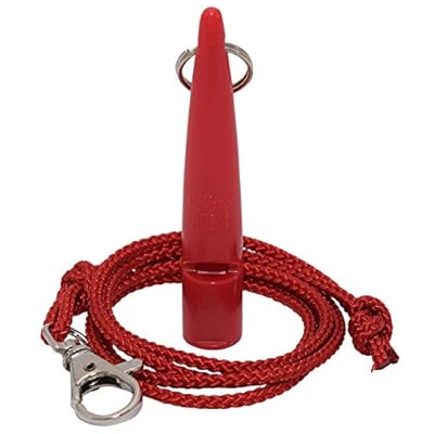 ACME Dog Whistle No. 210.5 + Whistle Band Included, Original from England, Ideal for Dog Training, Robust Material, Standard Frequency is Loud and Wide-Reaching (Carmine Red)
