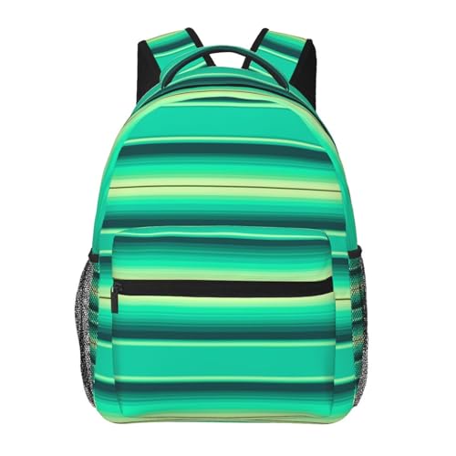 Mexican Serape Backpack Large Capacity Lightweight Casual Travel Sports Backpack 11.4X7.8X15.7 inch