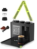 Candy™ Portable Espresso Coffee Maker with Strap for Travel, 3 in 1 One-Touch Operation, Rechargeable Up to 60 Cups(Cold), for Ground, Ideal for Camping, RV & Outdoor Use, Fast Heating in Plug-in Mode
