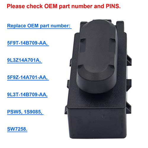 image for MOCW 6-Way Power Seat Adjustment Switch Left Driver Side Compatible wi