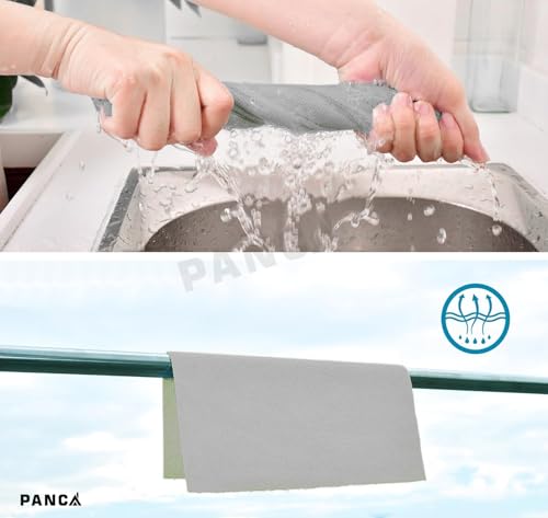 Image of PANCA Microfiber Cleaning Cloth Roll 25x25 cm Reusable Tear-Away Towels | Super Absorbent Lint-Free Cleaning Wipes for Home, Kitchen, Car, Glass, Laptop & Floor Cleaning (20 Sheets)