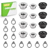 CeroDimo 24PCS Bike Axle Nut and Safety Washer Kit, M8 M9.5 M10 Bicycle Replacement Parts for Front and Rear Wheels, Fits Mountain and Road Bikes