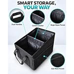 Car Seat Organizer, Collapsible Front Seat Storage Box, Black - Image 5