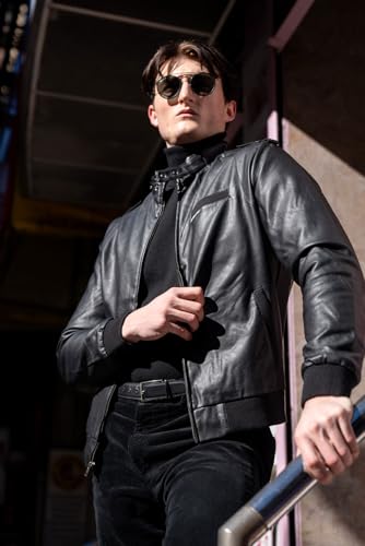 Members Only Iconic Racer Faux Leather Jacket Men3