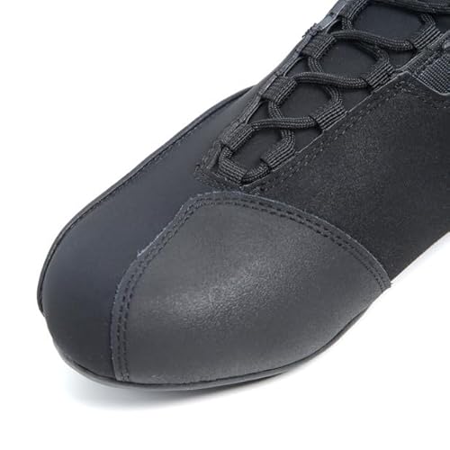 TCX - Zeta Waterproof, Herren-Motorradschuhe, Sportlich und Wasserdicht, Stadttaugliche Schuhe, Obermaterial aus Mikrofaser, Schnürung und Klettverschluss, Schwarz