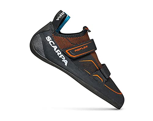 Chaussures d'escalade Scarpa Reflex V avec tige en tricot respirant et double serrage velcro